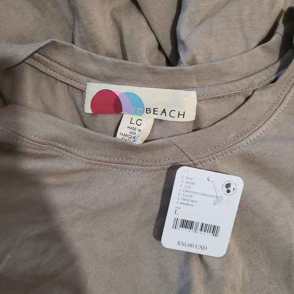 NWT Free People Beach Dallas Tunic Ground Coriander Size L - Picture 6 of 7